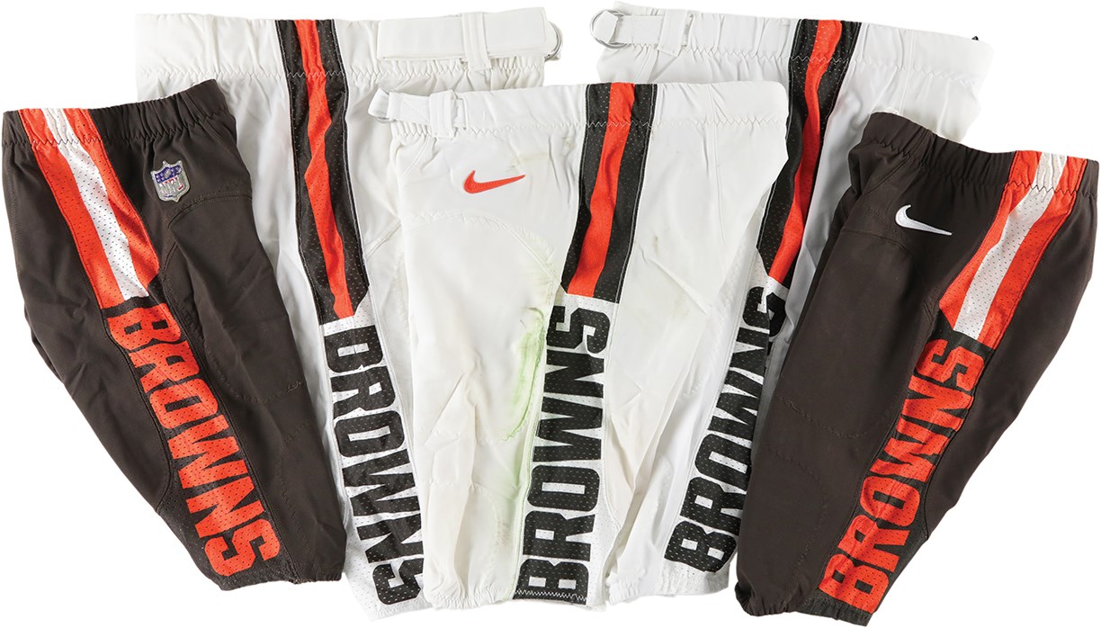 - 2019-2020 Cleveland Browns Game Worn Pants Collection - All Fanatics Certified (23)