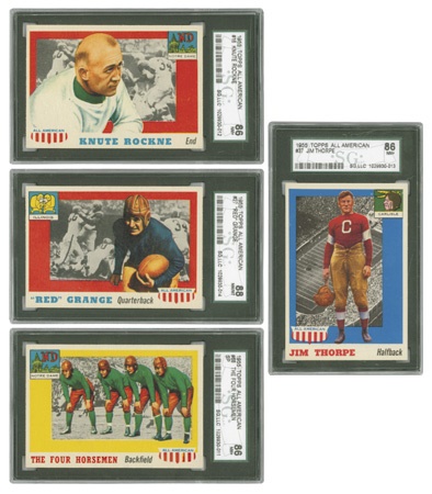 Football Cards - 1955 Topps All-American Football Set
