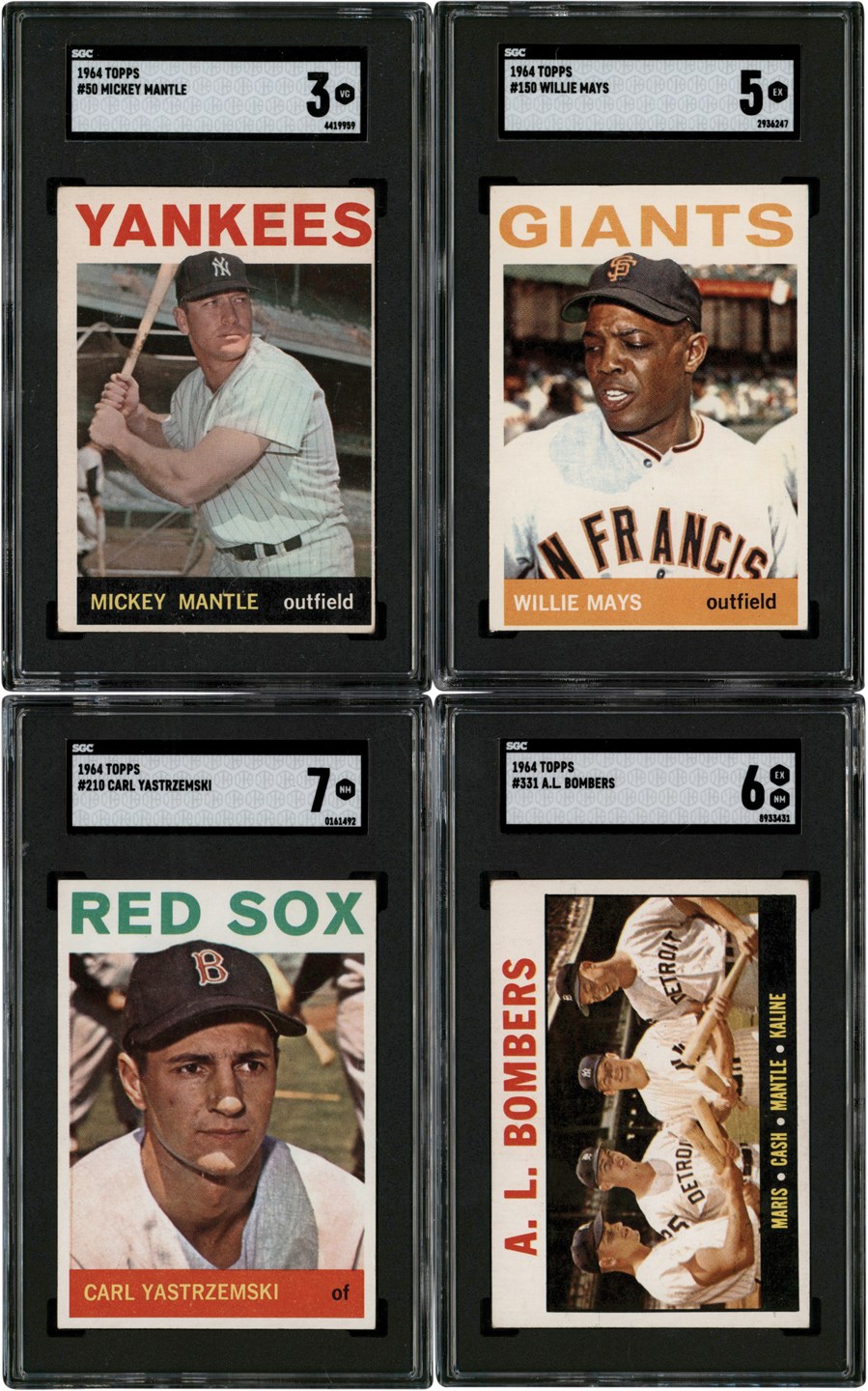 - 1964 Topps Complete Set w/SGC Mantle & Mays (587)