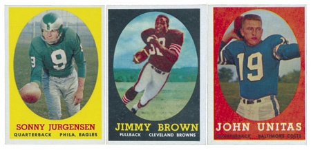 Football Cards - 1958 Topps Football Set (Jim Brown Rookie)