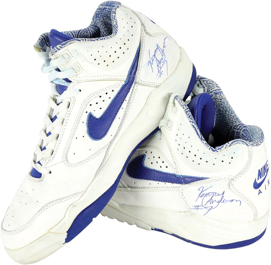 - Kenny Anderson Signed Game Used Sneakers