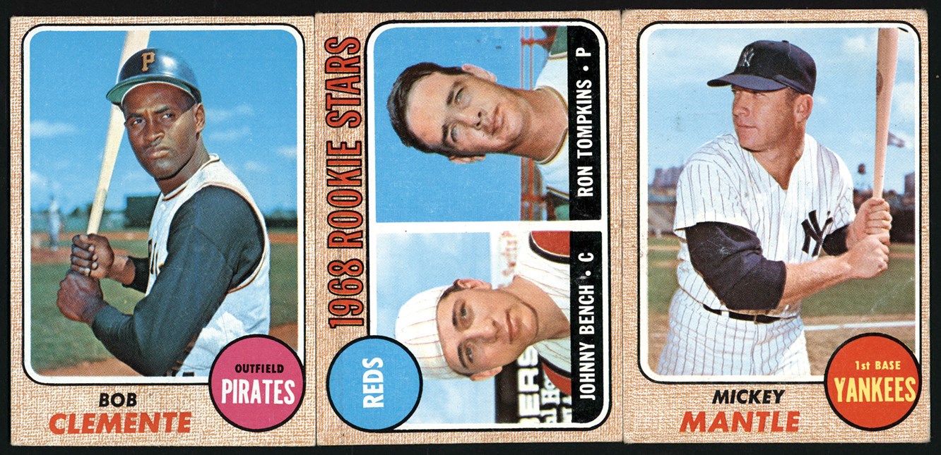 - 1968 Topps Baseball Near-Complete Set (597/598)