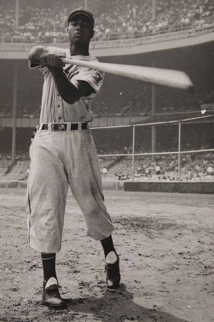 Vintage Sports Photographs - Circa 1940s Larry Doby Photograph (PSA Type I)