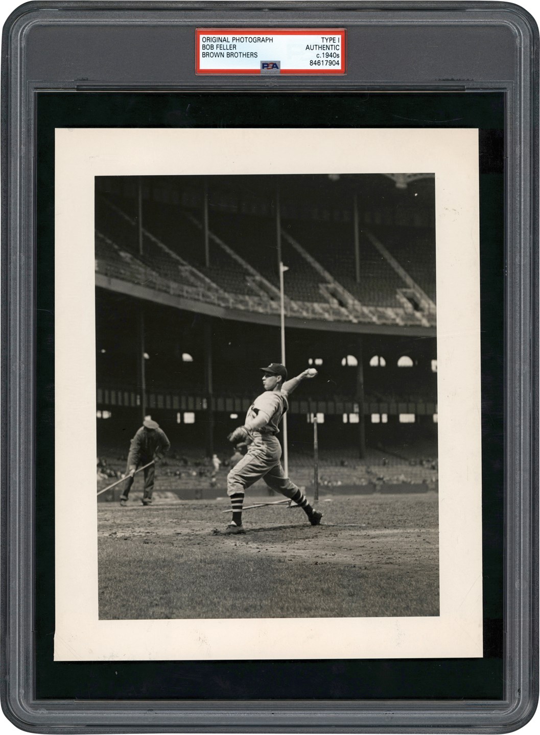 Vintage Sports Photographs - 1940s Bob Feller Photograph (PSA Type I)
