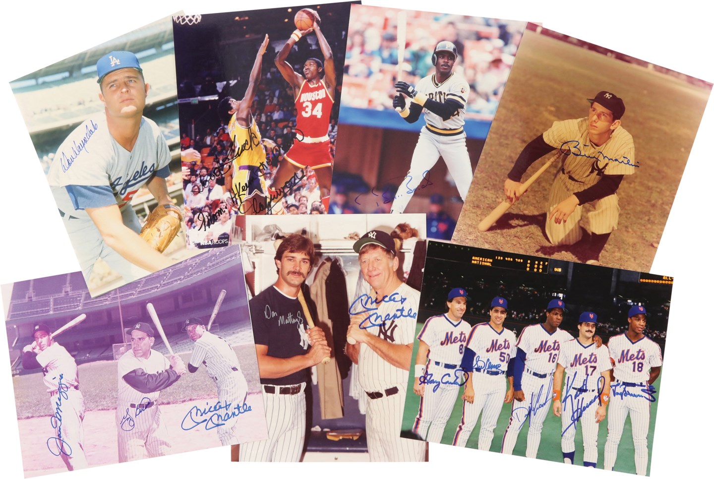 Baseball Autographs - Multi-Sport Collection of Signed Photos (100+)