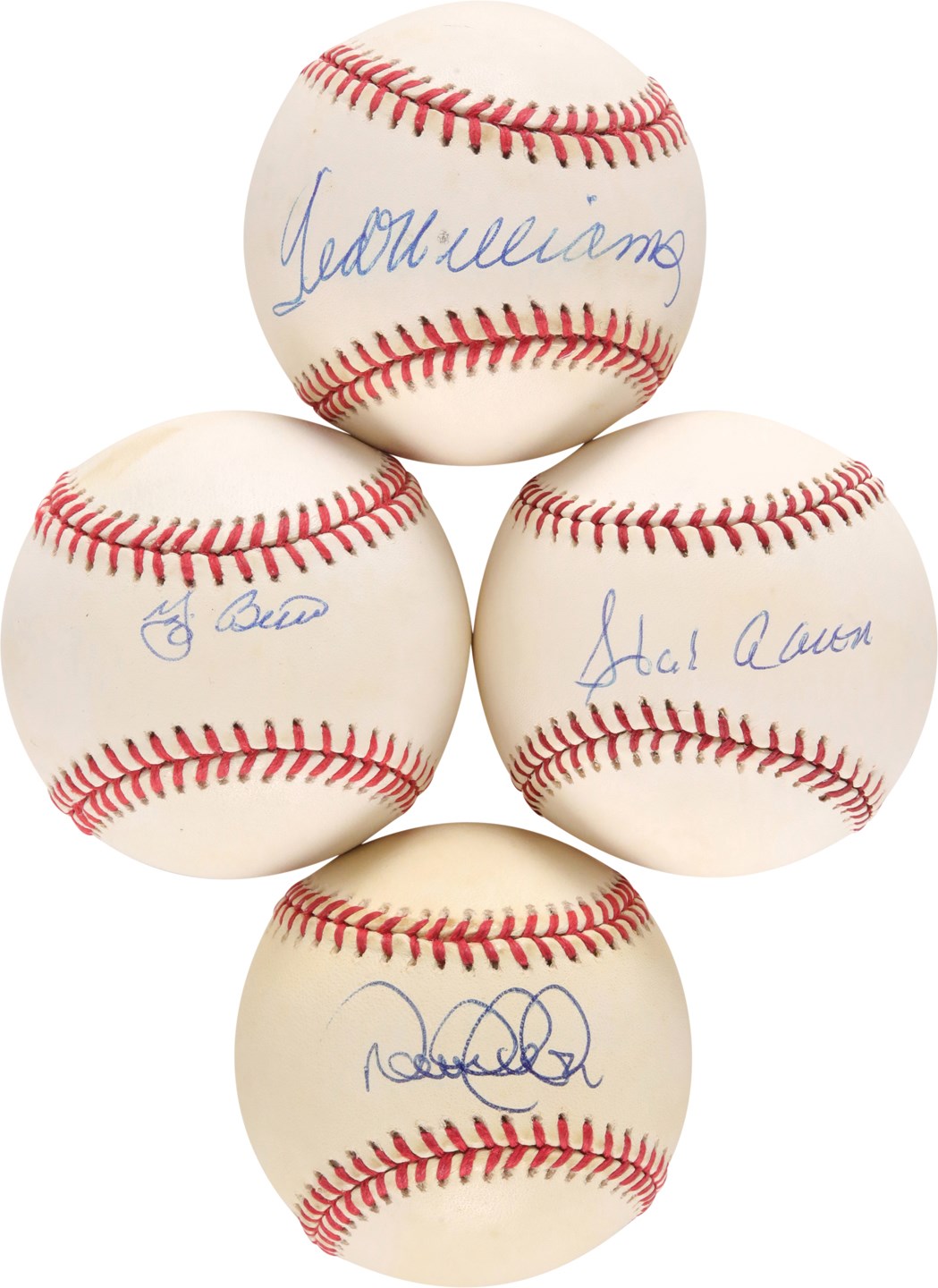 Baseball Autographs - Hall of Fame Single-Signed Baseball Collection (10) w/Williams & Jeter (PSA/JSA/MLB)