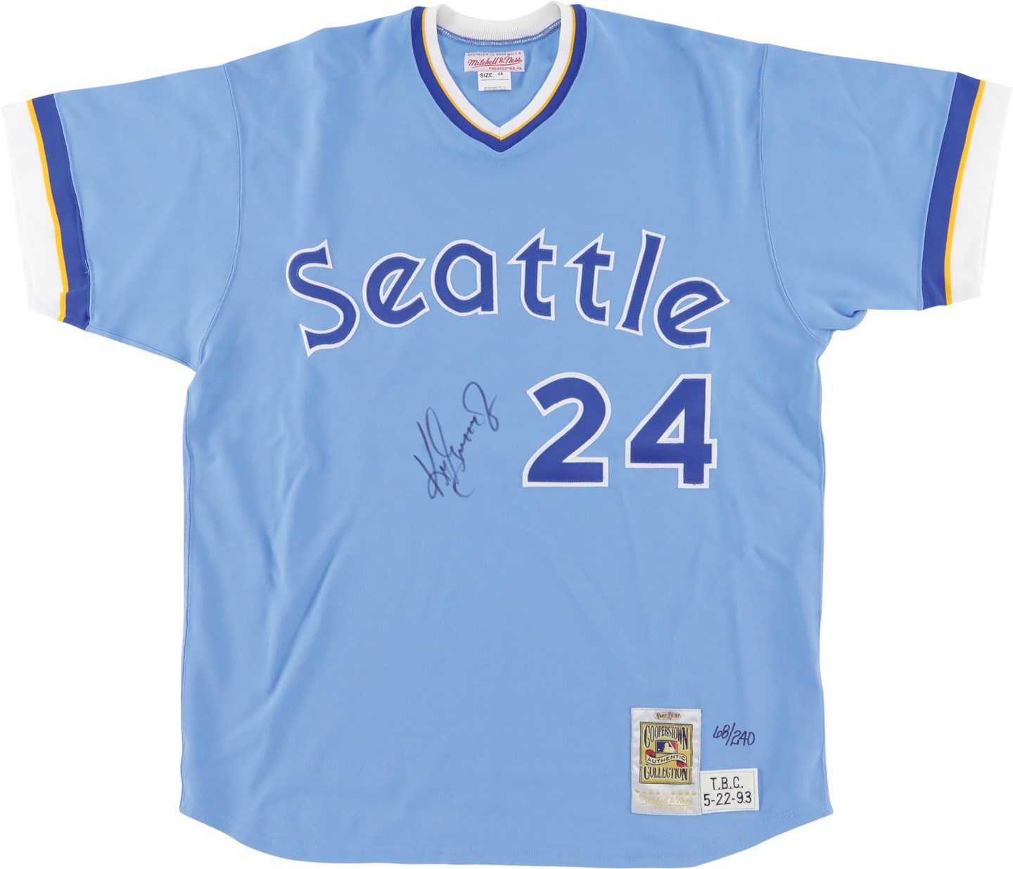 - Ken Griffey Jr, Seattle Mariners "Turn Back the Clock" Limited Edition Signed Jersey #68/240 (UDA)