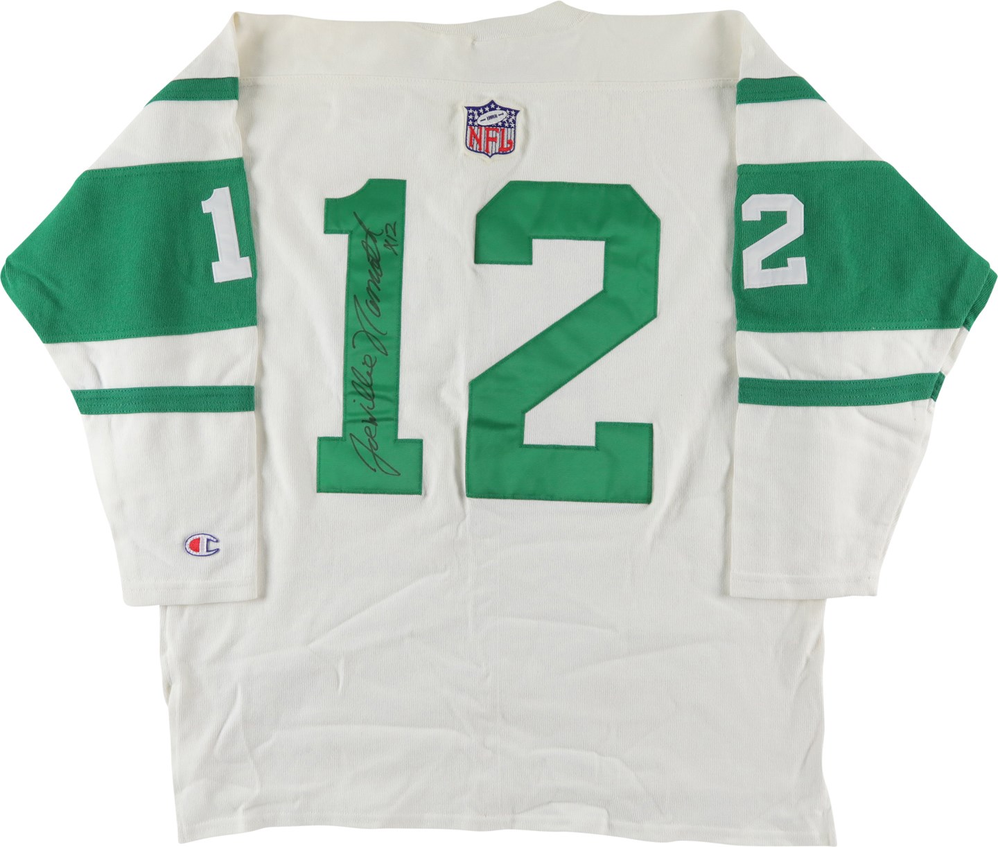 Football - Joe Willie Namath Signed Inscribed New York Jets Jersey