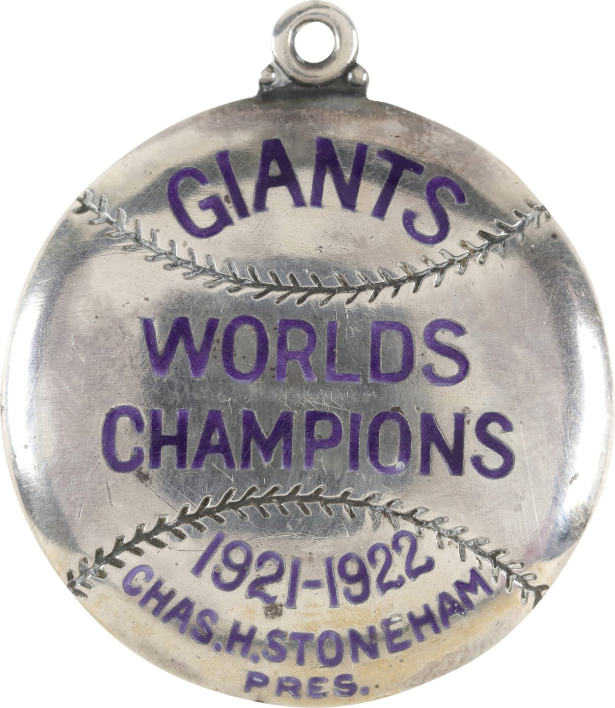 - 1923 New York Giants Sterling Silver Season Pass