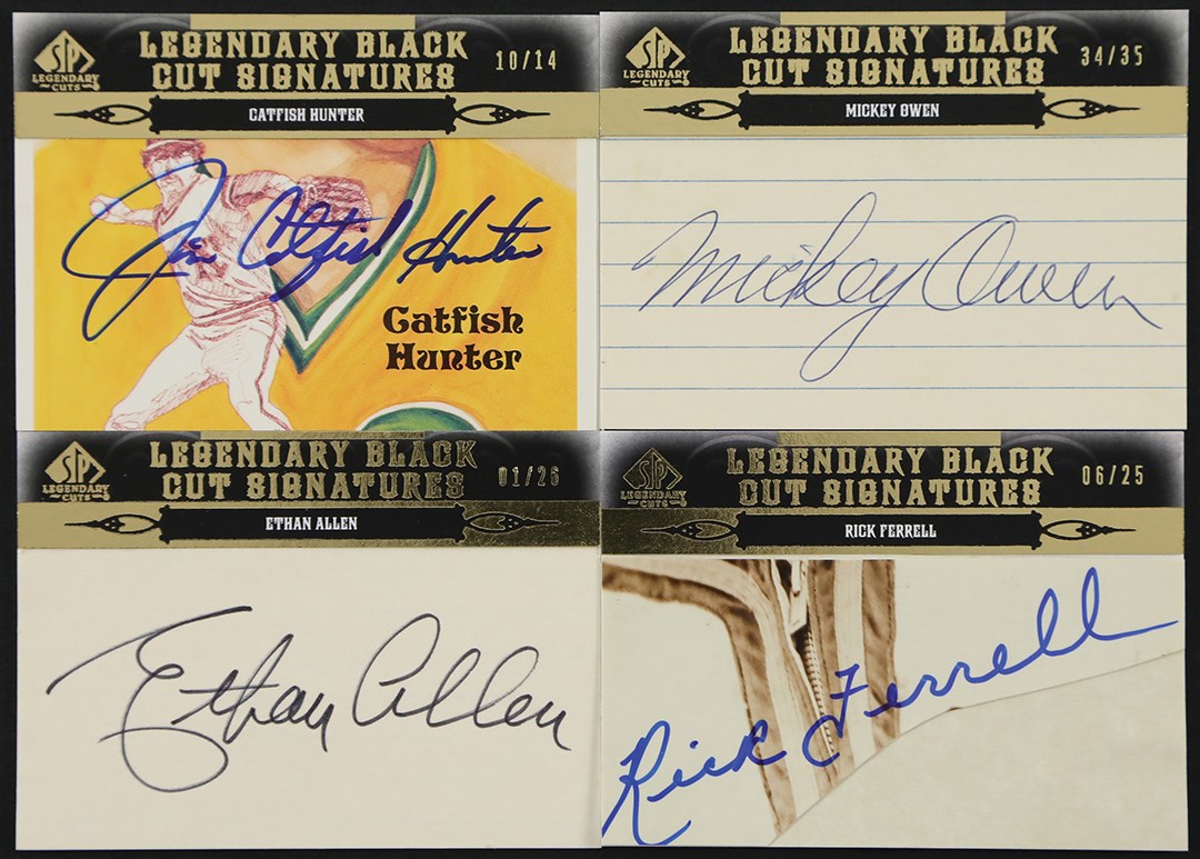 - 011 SP Legendary Cuts Baseball Black Cut Signatures Autograph Card Collection (12)