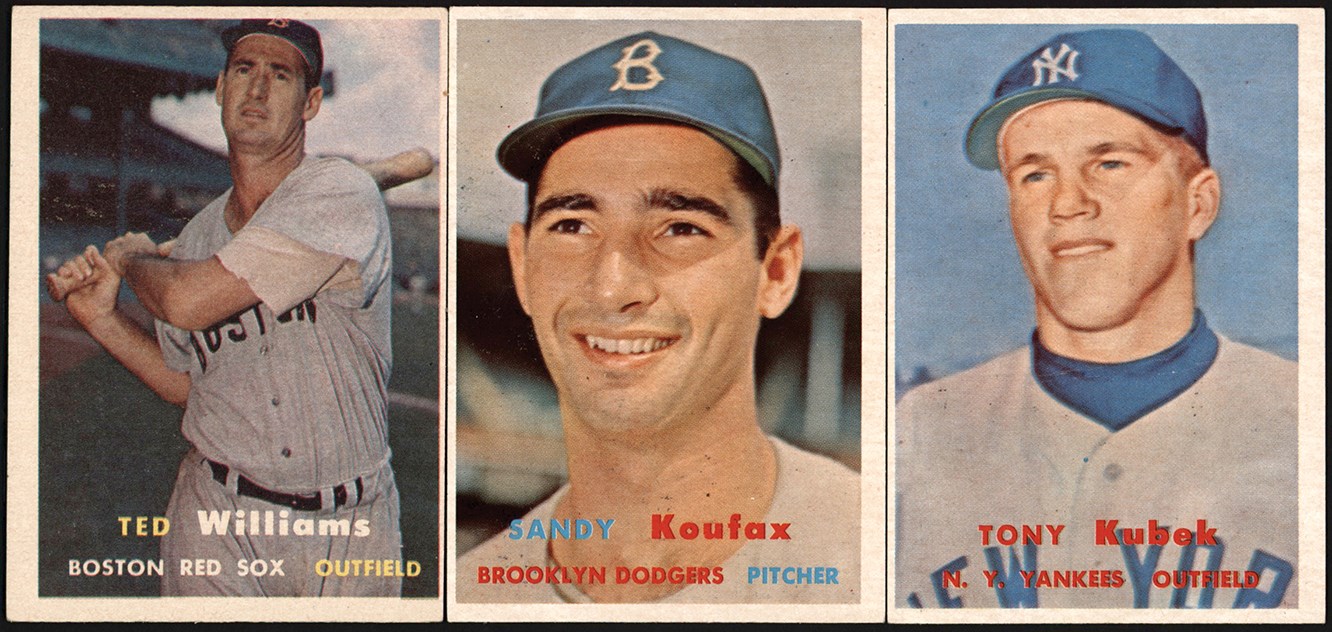 - 1957 Topps Collection w/Ted Williams & Sandy Koufax (135)