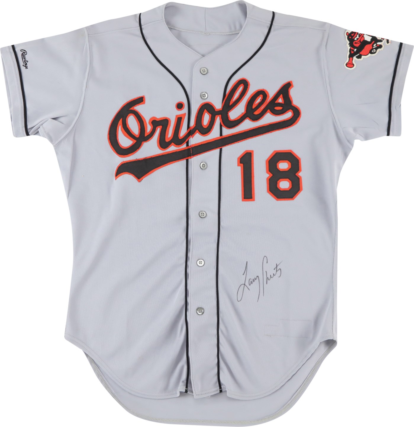 - 1987 Larry Sheets Baltimore Orioles Signed Prototype Jersey