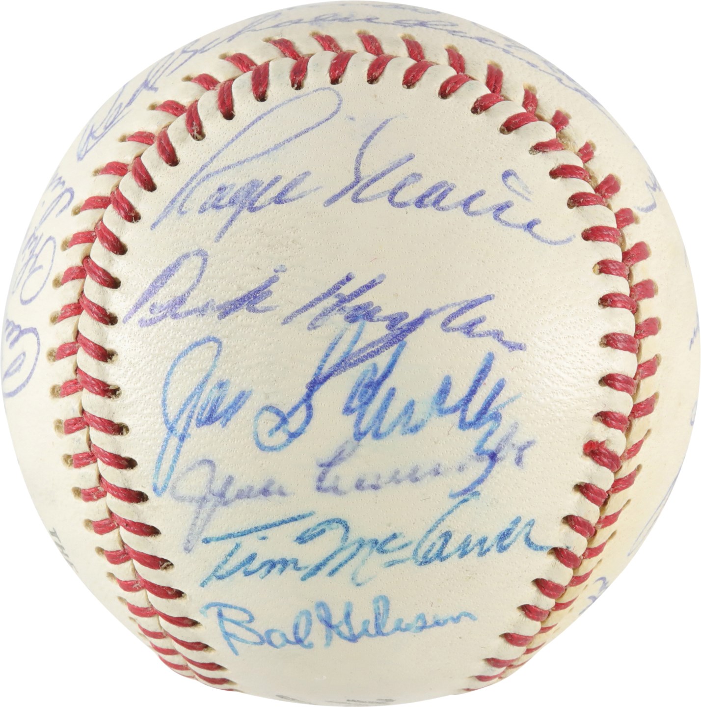 Baseball Autographs - High Grade 1967 World Champion St. Louis Cardinals Team-Signed Baseball (PSA)