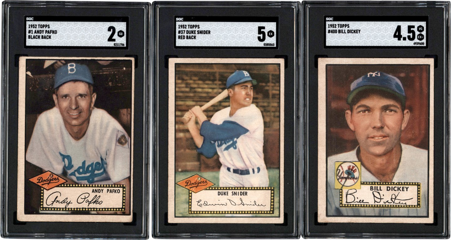 - 1952 & 1953 Topps Collection w/SGC Hall of Famers (115)