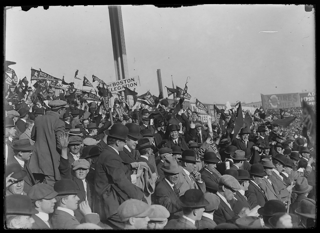 Vintage Sports Photographs - Circa Early 1900s Boston Royal Rooters Original Glass Negative