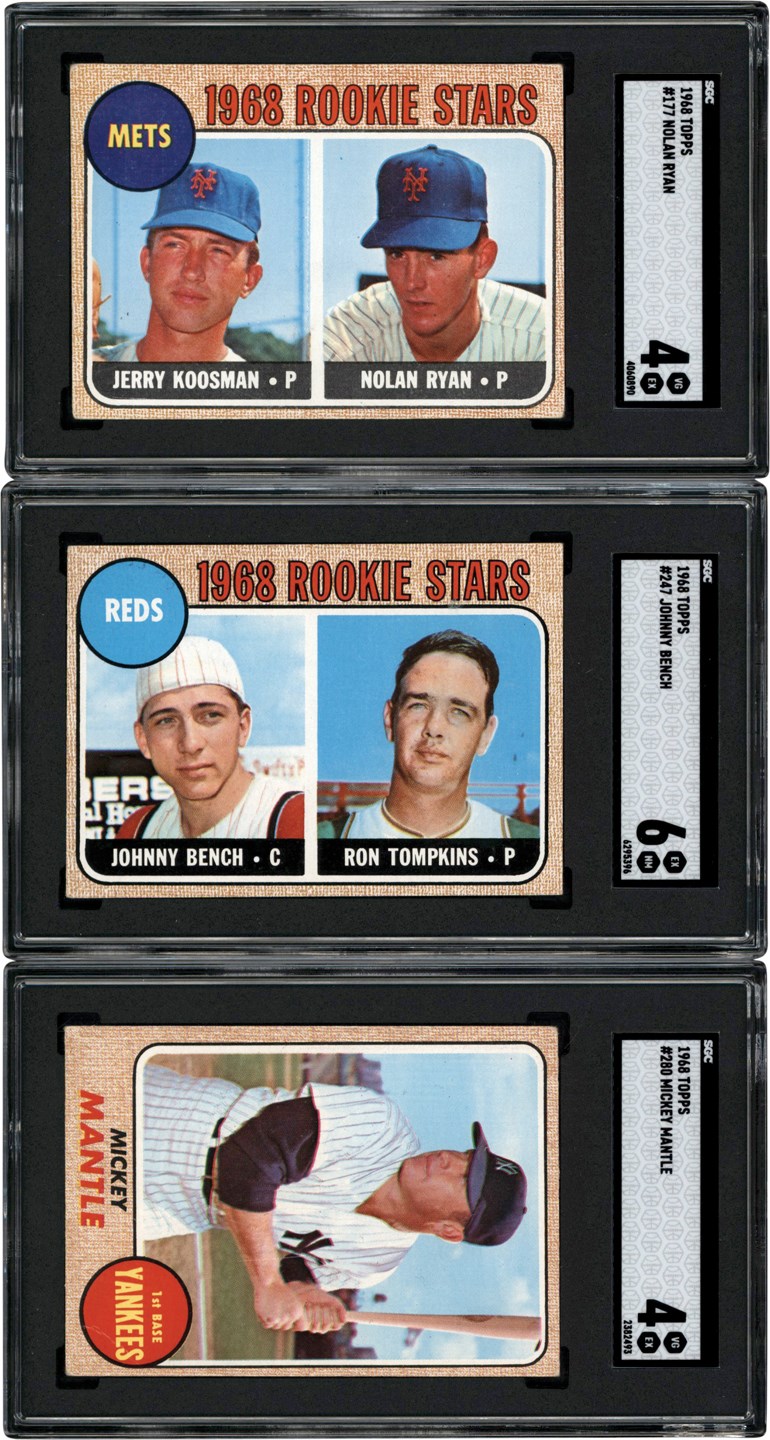 - 1968 Topps Collection w/SGC Nolan Ryan Rookie (300+)