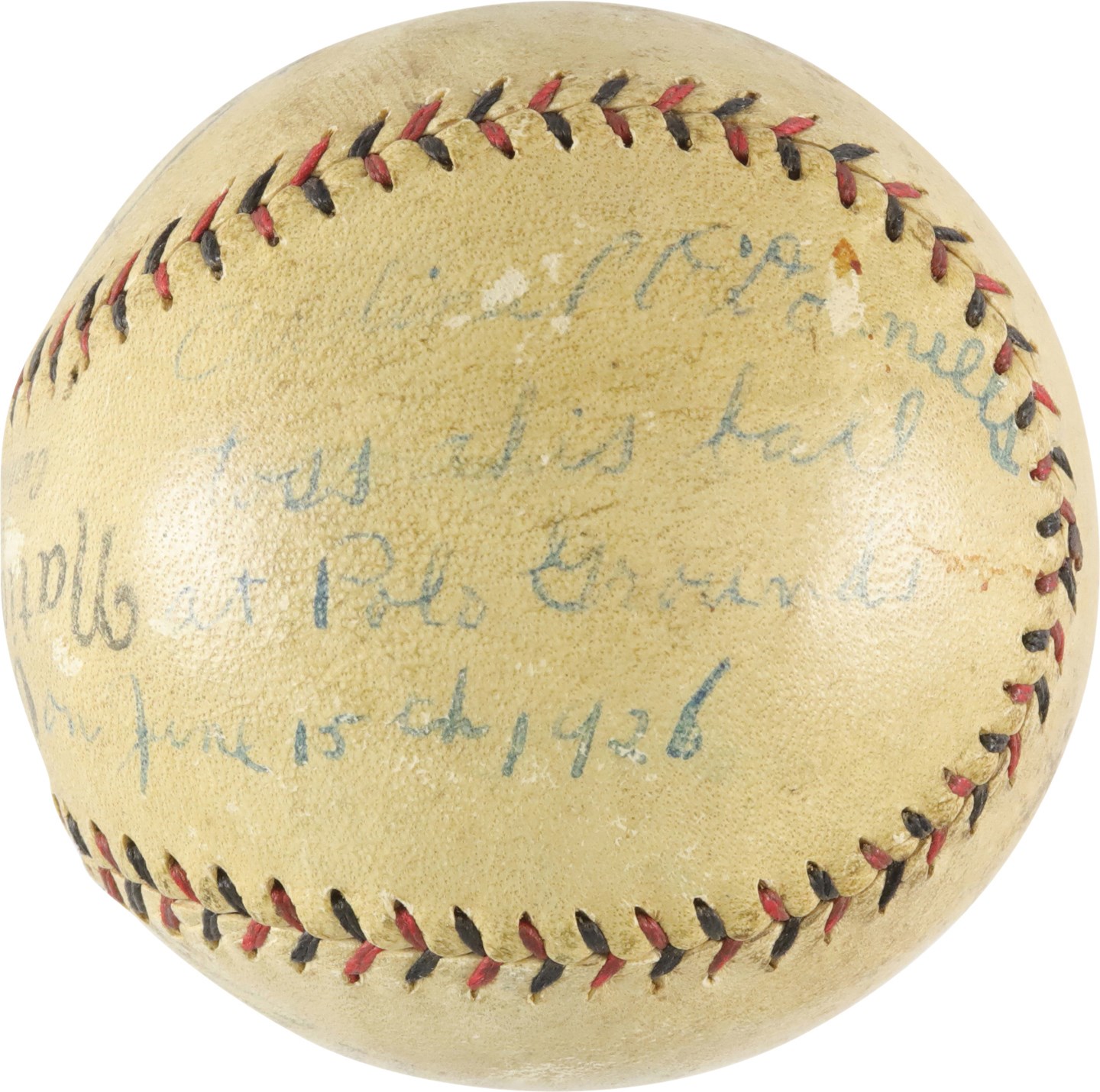 Baseball Memorabilia - June 15th, 1926, Cardinal Patrick O'Donnell First Pitch Baseball (ex-Jimmy Ring Collection)