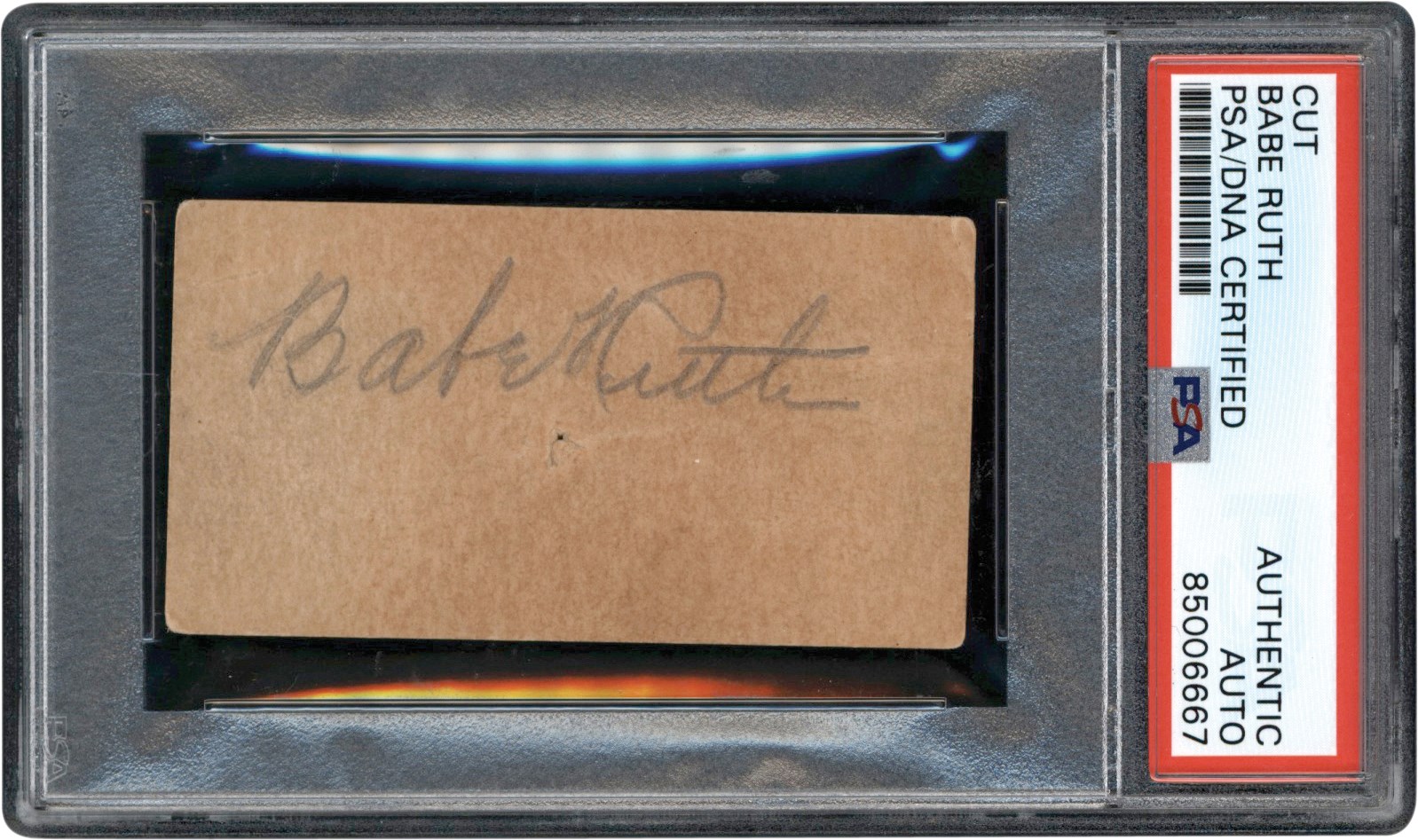 Baseball Autographs - Babe Ruth Cut Signature (PSA)