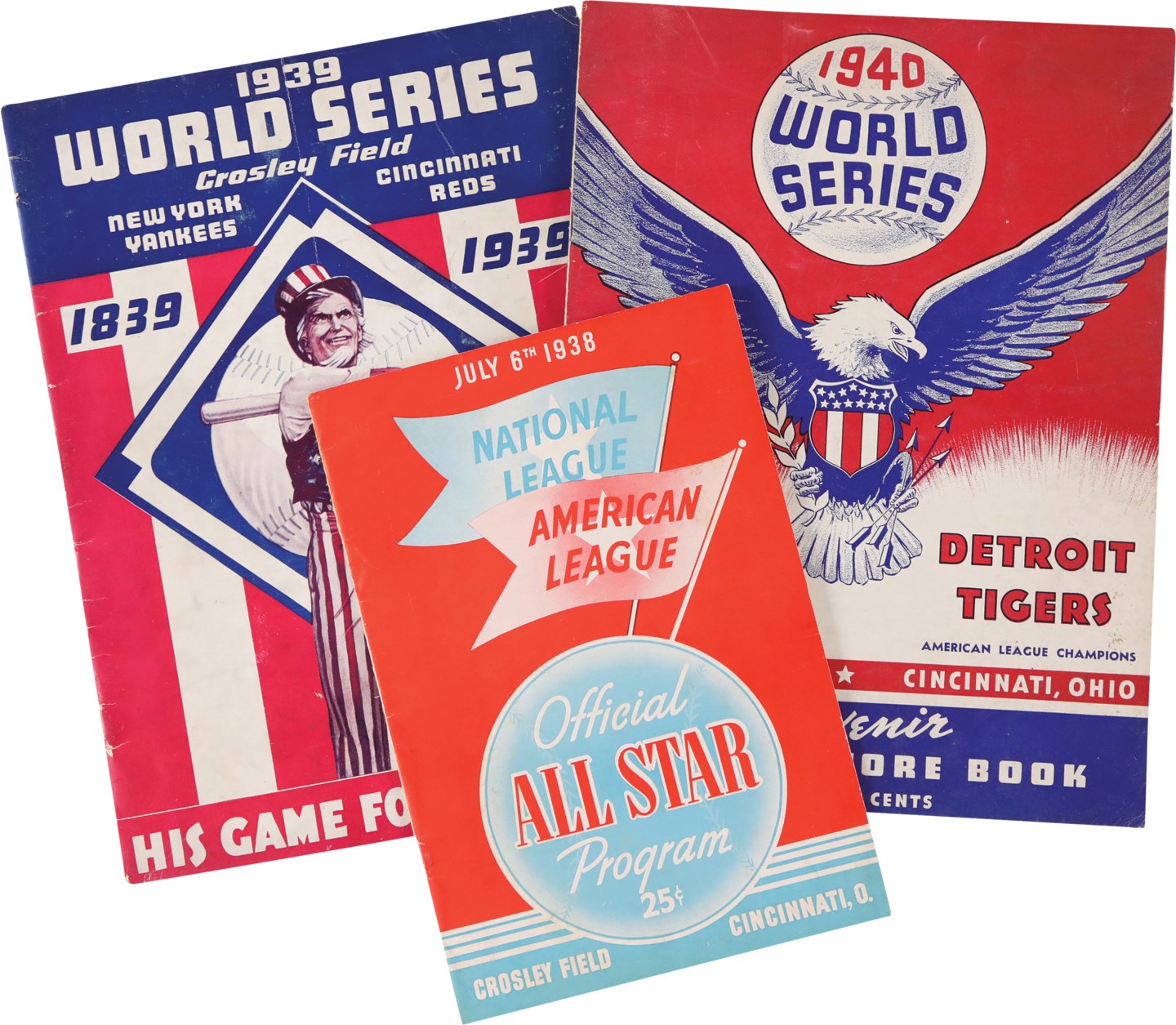 - 1938-2015 Cincinnati Reds Postseason, World Series & All-Star Game Program Collection (15)