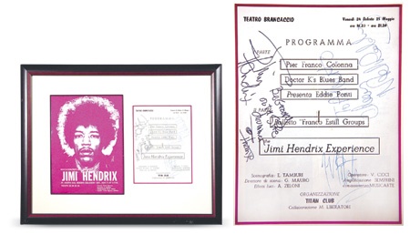 Jimi Hendrix Signed Program Book