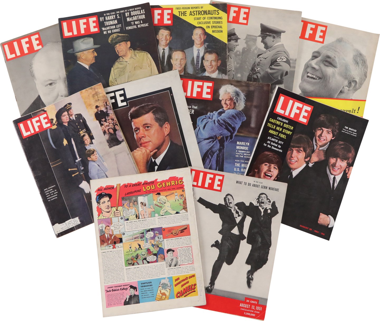 - Collection of Life Magazines w/Important Covers & Some High Grade (37)