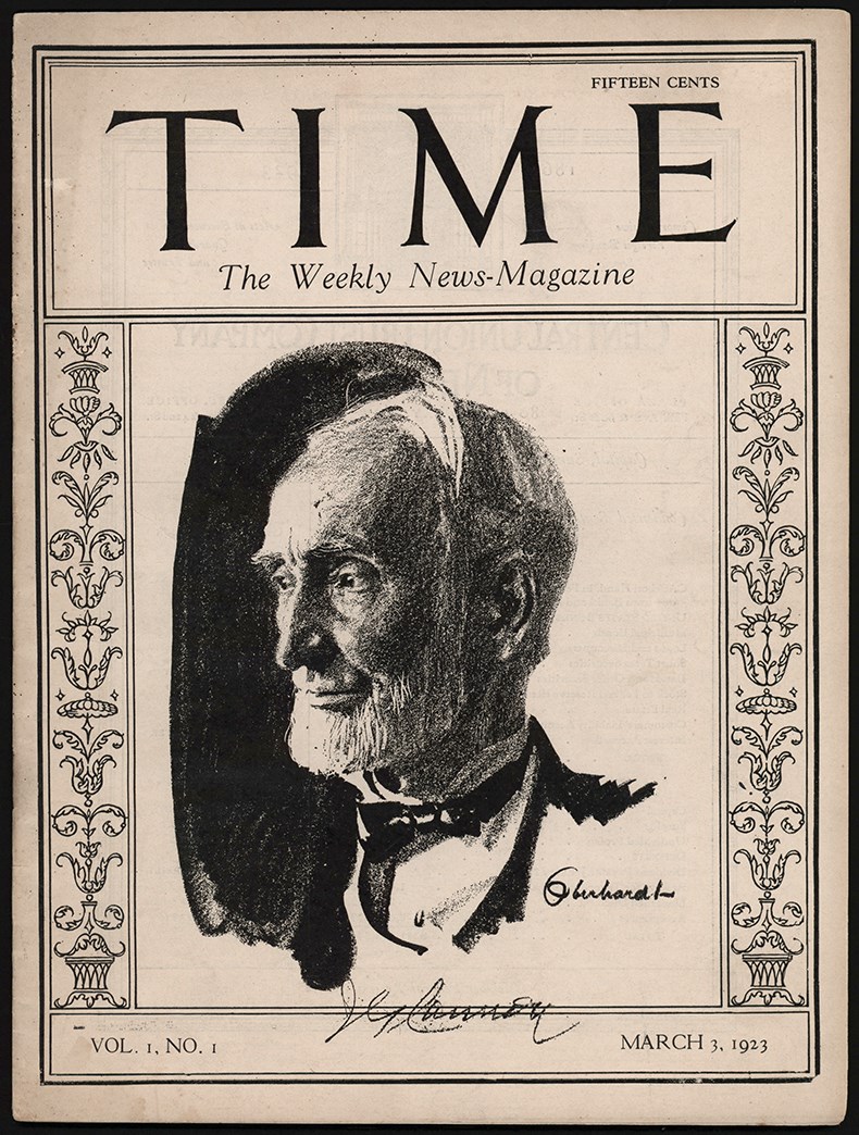Rock And Pop Culture - First Issue of Time Magazine (March 3rd, 1923)