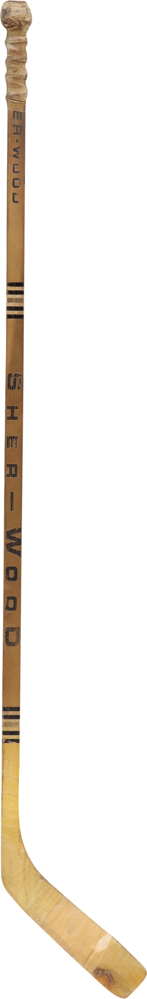 - Brad Park Game Used Sher-Wood Hockey Stick