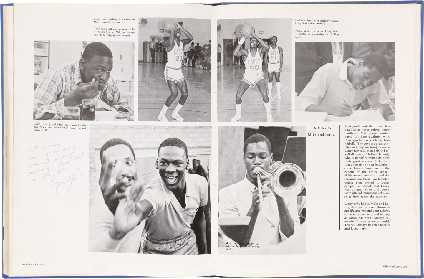 - 1981 Michael Jordan Vintage Signed High School Yearbook (PSA)