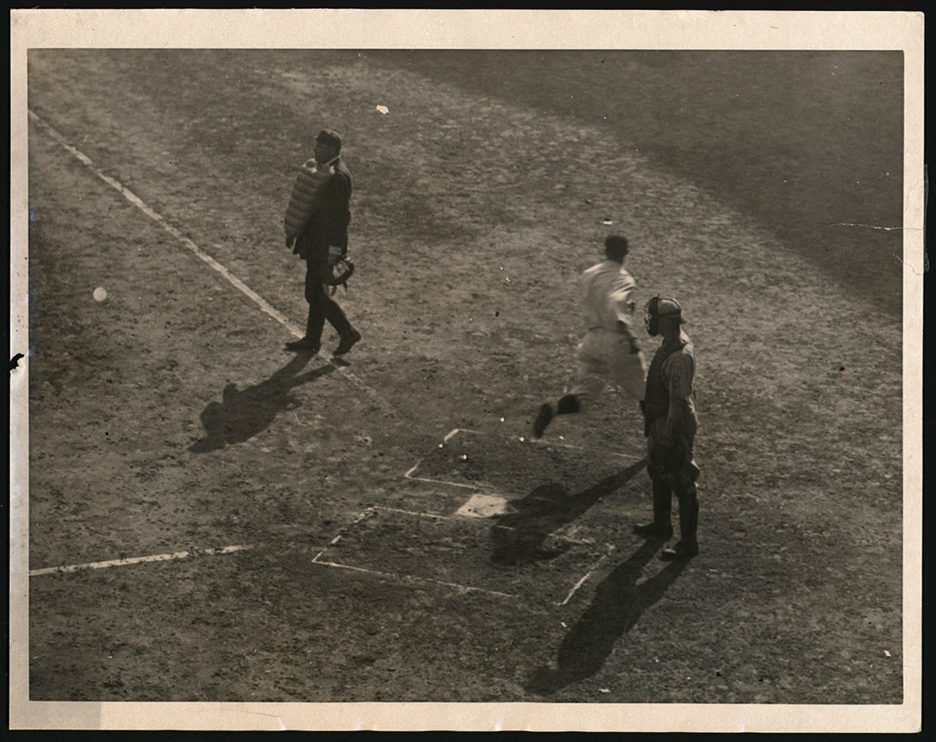 - 1920 World Series Game 4 Vintage Photograph w/Bill Wambsganss