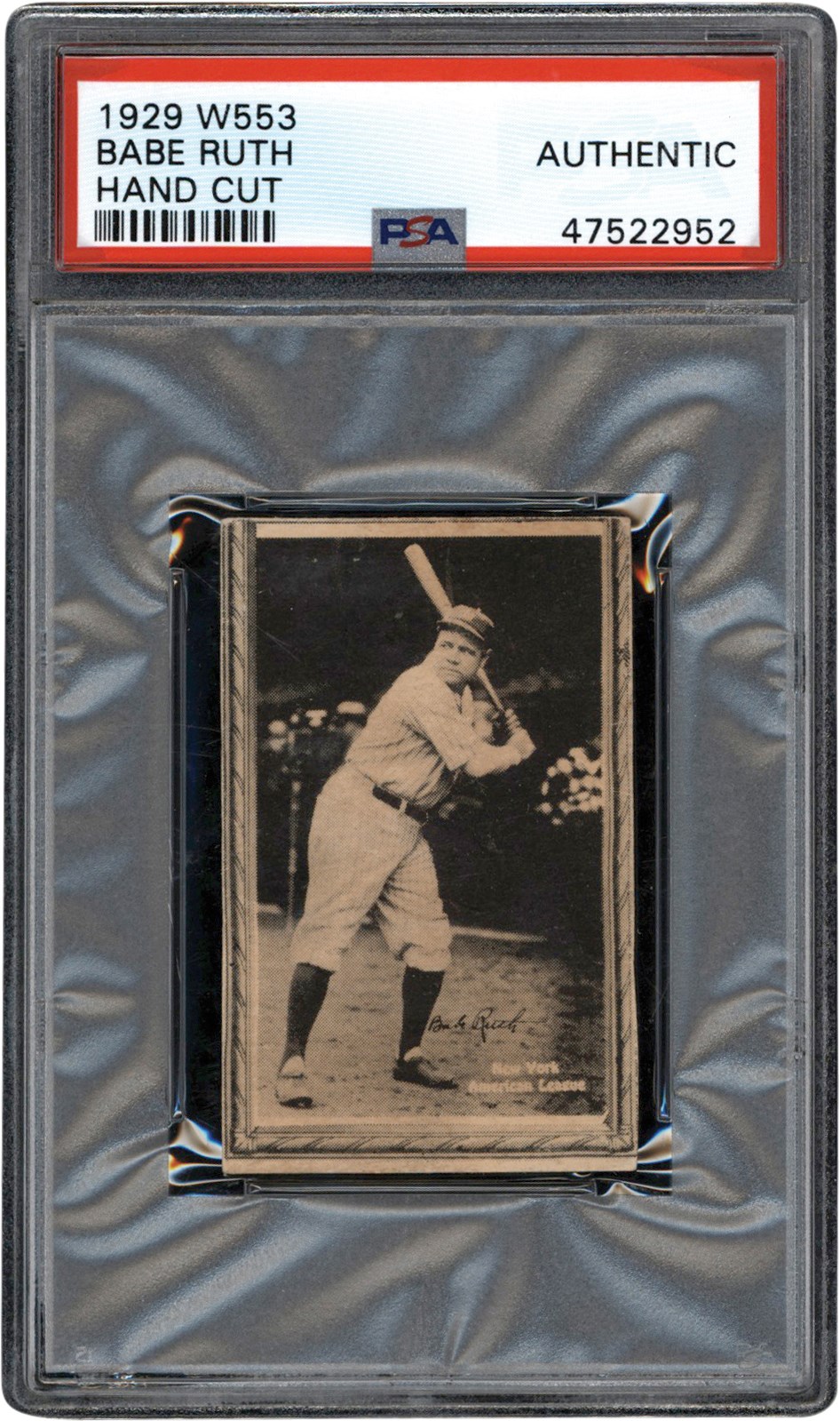 - 929 W553 Babe Ruth PSA Authentic
