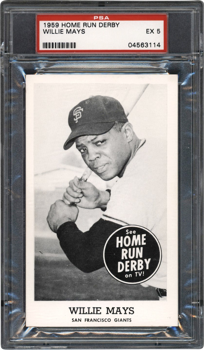 - 1959 Home Run Derby Willie Mays PSA EX 5