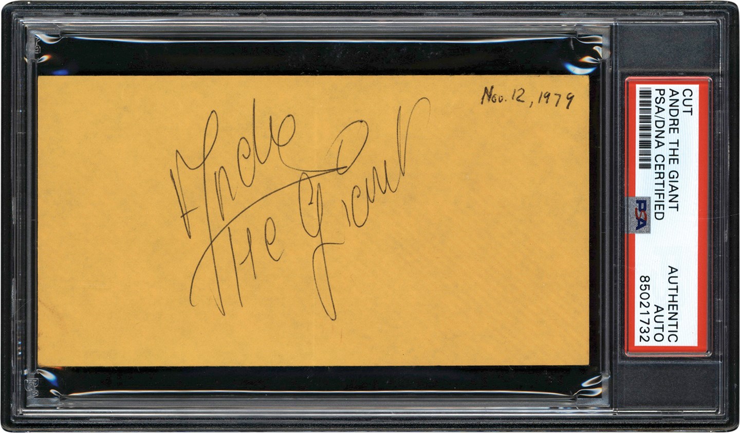- Andre the Giant Signature (PSA)