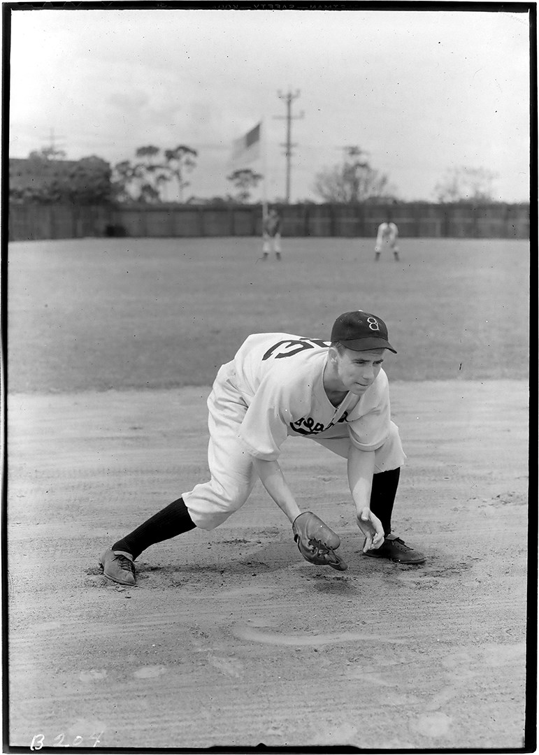 Vintage Sports Photographs - Circa 1940 Pee Wee Reese Original Negative