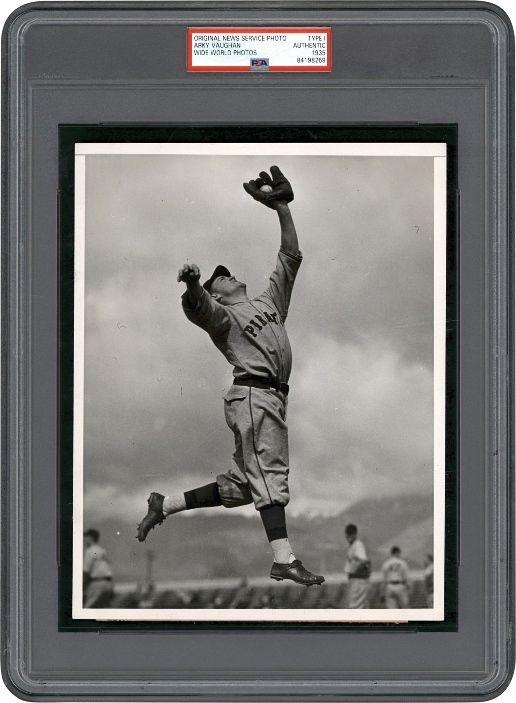 Vintage Sports Photographs - Stunning 1935 Arky Vaughan World Wide Photo (PSA Type I)