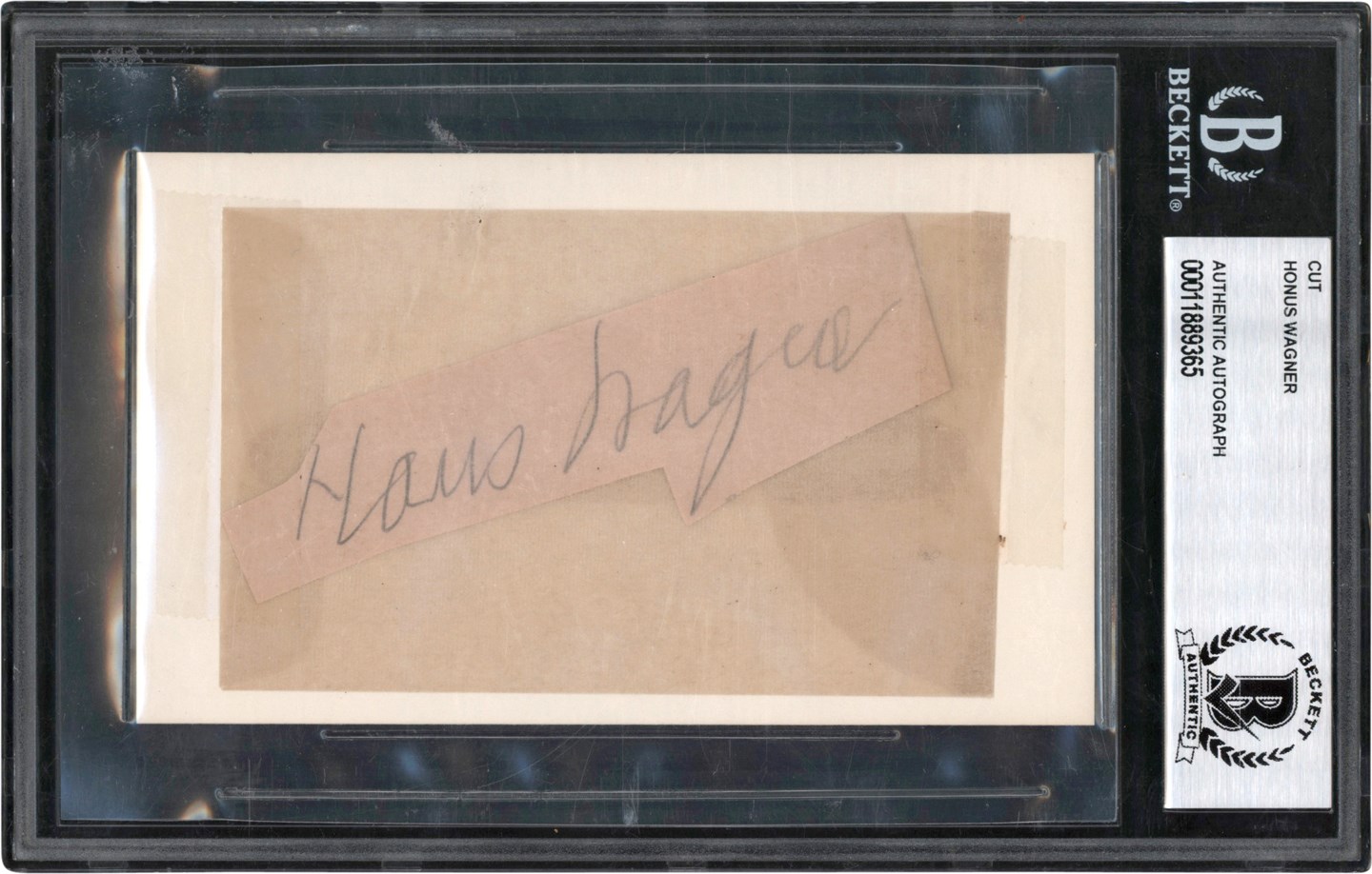 Baseball Autographs - Honus Wagner Signature (Beckett)