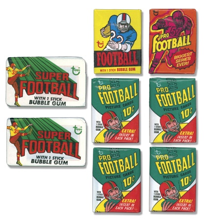 1970-1977 Group of Football Packs (15)