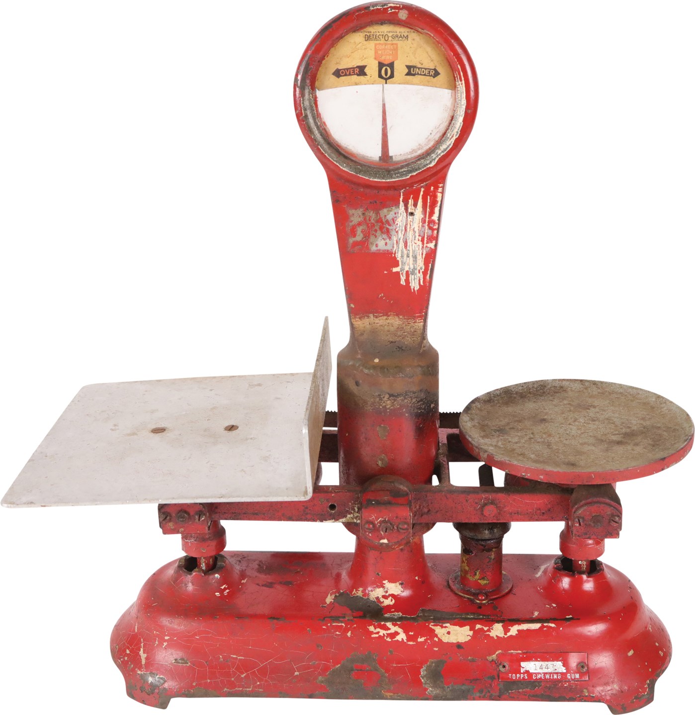 - Early 1950 Topps Scale Used to Weigh Boxes of Cards