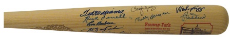 Boston Sports - Boston Red Sox Greats Signed Bat