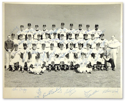 1961 Boston Red Sox Signed Team Photograph (11x14”)