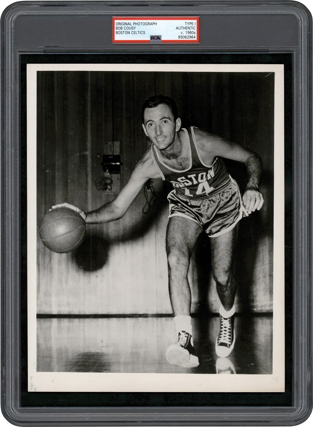 - Circa 1960s Bob Cousy Original Photograph Used for 1963 HP Hood Dairy Card (PSA Type I)