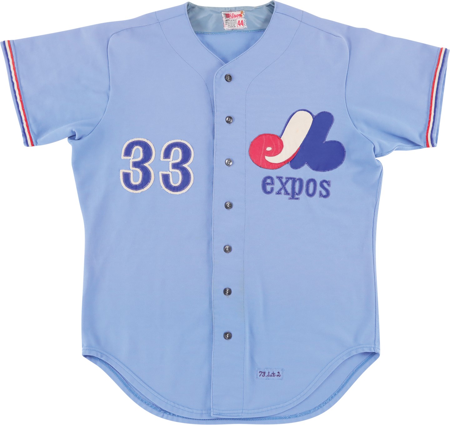 - 1973 Ron Hunt Montreal Expos Game Worn Jersey