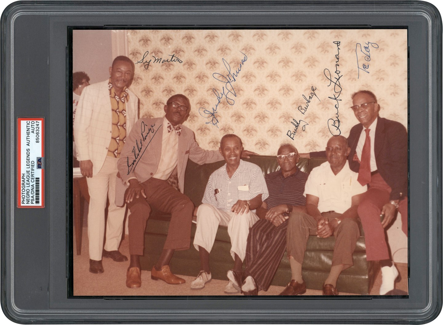 - Negro League Legends Mutli-Signed Original Photograph w/Satchel Paige, plus Judy Johnson and Buck Leonard (PSA)