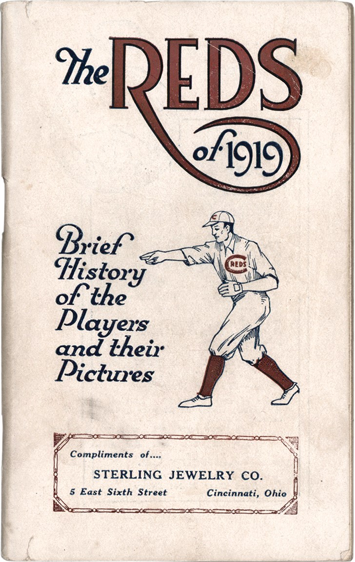 - Rare 1919 Cincinnati Reds Yearbook from Sterling Jewelers (from Edd Roush Family)