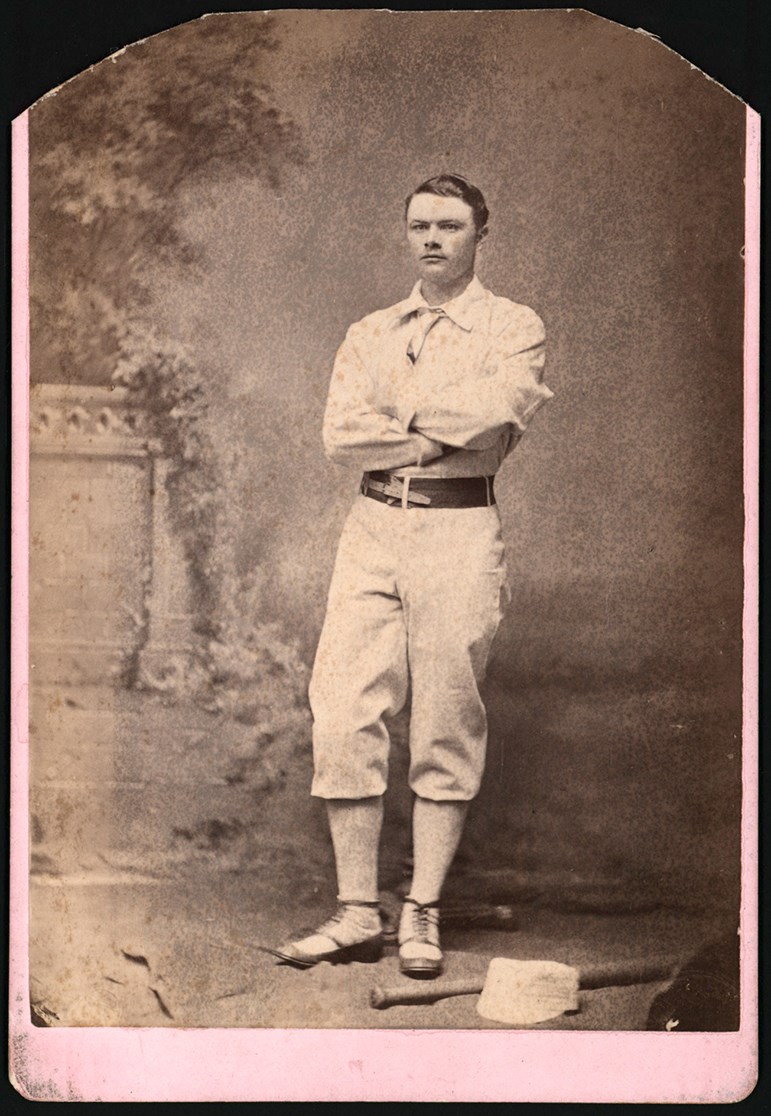 - irca 1876 Paul Hines Cabinet Card - Two-Time NL Batting Champion