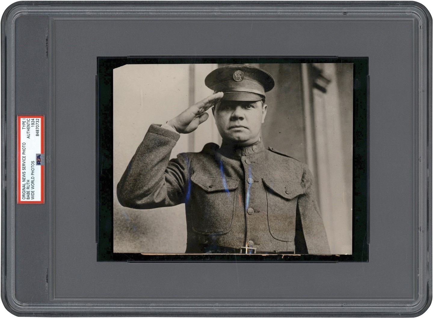 - 1924 Babe Ruth "Salute" Original Photograph (PSA Type I)