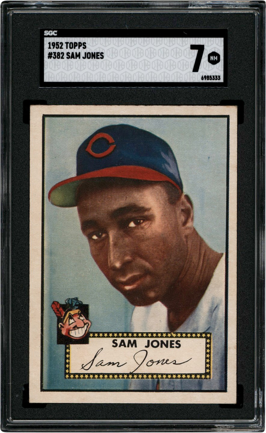 - 1952 Topps Baseball #382 Sam Jones SGC NM 7