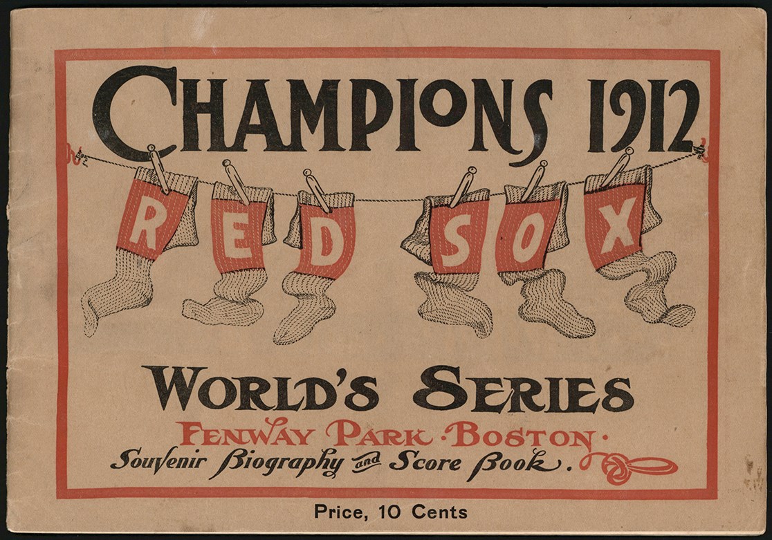 - 1912 Boston Red Sox World Series Game 3 Official Program