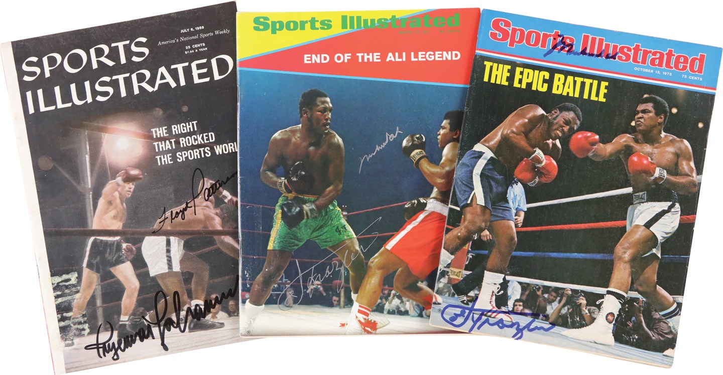 - Boxing Legends Signed Sports Illustrated Magazines w/(2) Muhammad Ali & Joe Frazier Dual-Signed (JSA)