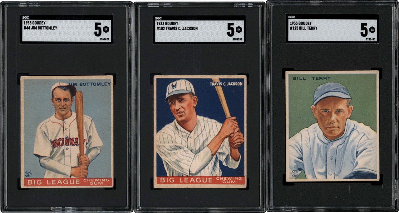 - 1933 Goudey Baseball SGC EX 5 & EX+ 5.5 Collection w/Hall of Famers (23)