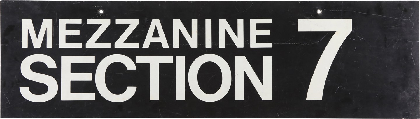 - Yankee Stadium Mezzanine Section Sign - Mickey Mantle #7